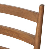 Featuring Ladder Textured Natural  Back Outdoor Dining Chair by Four Hands at Amethyst Home. Expertly crafted, the Ladder Textured Natural Back Outdoor Dining Chair is the ideal choice for comfortable and stylish outdoor dining. With its sturdy and durable design, it provides exceptional support and its textured finish adds a touch of natural charm to any o. Amethyst Home provides interior design, new home construction design consulting, vintage area rugs, and lighting in the Park City metro area.