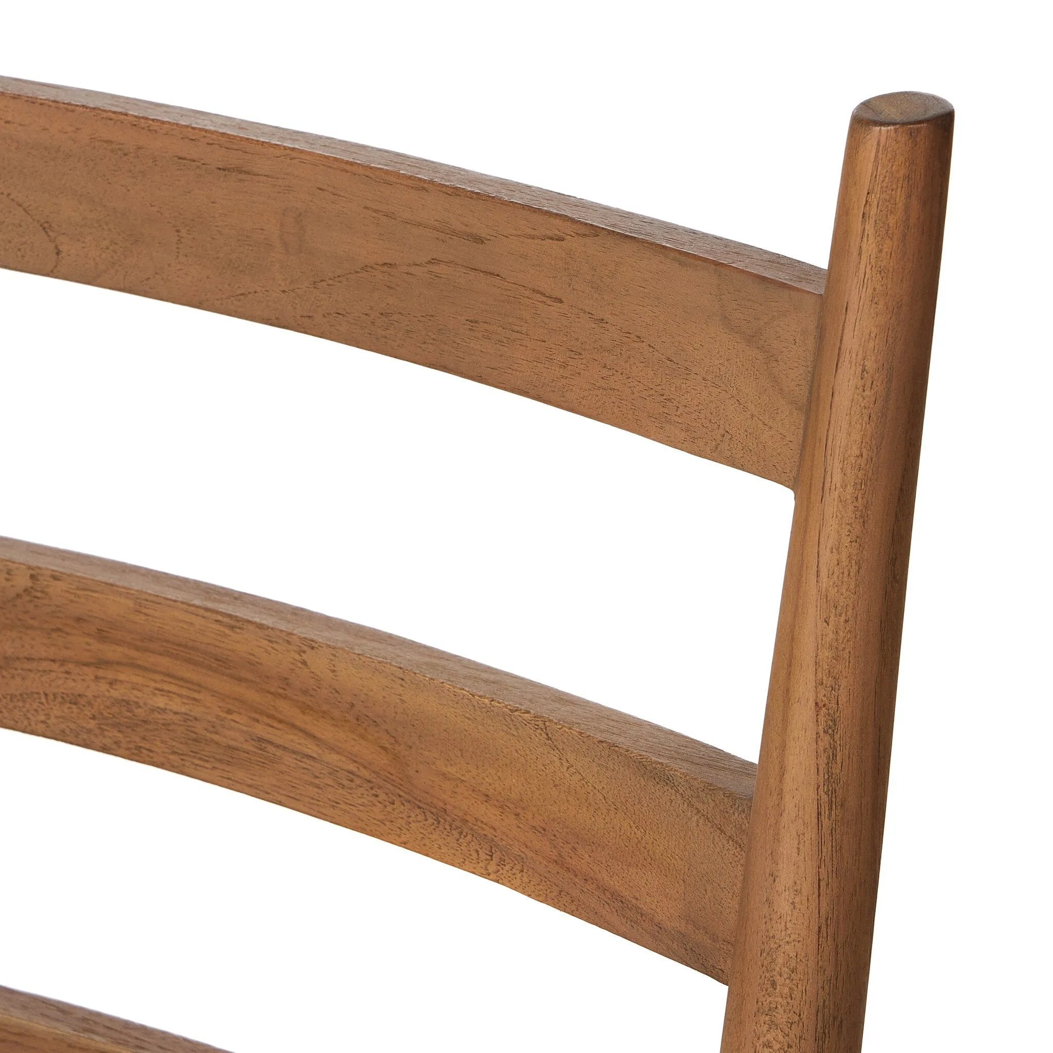 Featuring Ladder Textured Natural  Back Outdoor Dining Chair by Four Hands at Amethyst Home. Expertly crafted, the Ladder Textured Natural Back Outdoor Dining Chair is the ideal choice for comfortable and stylish outdoor dining. With its sturdy and durable design, it provides exceptional support and its textured finish adds a touch of natural charm to any o. Amethyst Home provides interior design, new home construction design consulting, vintage area rugs, and lighting in the Park City metro area.