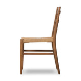 Featuring Ladder Textured Natural  Back Outdoor Dining Chair by Four Hands at Amethyst Home. Expertly crafted, the Ladder Textured Natural Back Outdoor Dining Chair is the ideal choice for comfortable and stylish outdoor dining. With its sturdy and durable design, it provides exceptional support and its textured finish adds a touch of natural charm to any . Amethyst Home provides interior design, new home construction design consulting, vintage area rugs, and lighting in the Washington metro area.