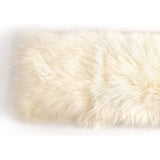 The Lalo Lambskin Lumbar Pillow with an insert is made of 100% unshorn sheepskin and brings all the texture to your bedroom or living room sofa Amethyst Home provides interior design, new home construction design consulting, vintage area rugs, and lighting in the Alpharetta metro area.