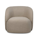 Low in profile with tight, impeccable tailoring, a 360-degree swivel chair is upholstered in a neutral performance fabric that works into a range of spaces and styles with ease. Foam cushioning and S-spring suspension ensures comfort. Amethyst Home provides interior design, new home construction design consulting, vintage area rugs, and lighting in the Alpharetta metro area.