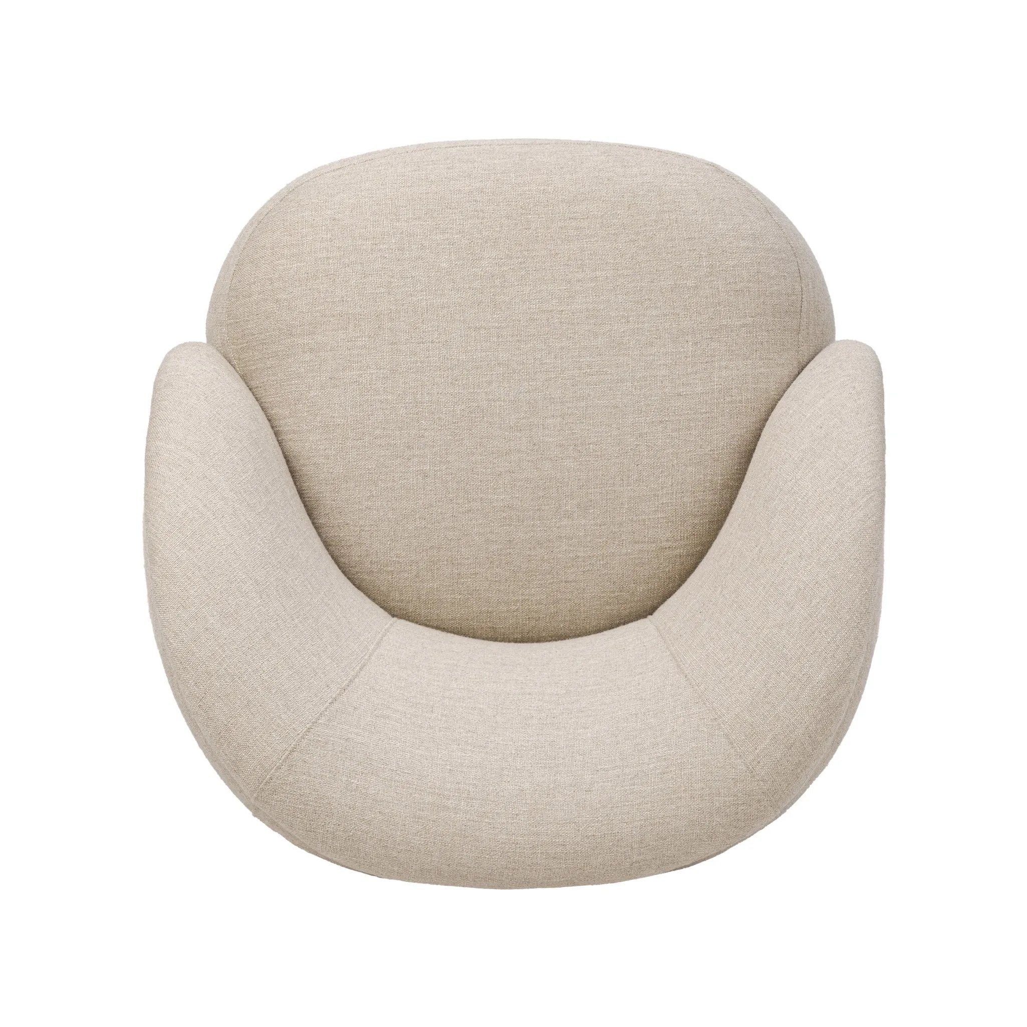 Low in profile with tight, impeccable tailoring, a 360-degree swivel chair is upholstered in a neutral performance fabric that works into a range of spaces and styles with ease. Foam cushioning and S-spring suspension ensures comfort. Amethyst Home provides interior design, new home construction design consulting, vintage area rugs, and lighting in the Dallas metro area.