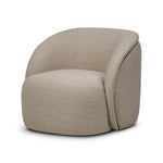 Low in profile with tight, impeccable tailoring, a 360-degree swivel chair is upholstered in a neutral performance fabric that works into a range of spaces and styles with ease. Foam cushioning and S-spring suspension ensures comfort. Amethyst Home provides interior design, new home construction design consulting, vintage area rugs, and lighting in the Omaha metro area.