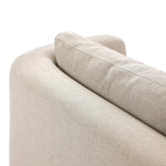 Featuring Lavine Alessi Buff Outdoor Sofa 94" by Four Hands at Amethyst Home. Settle into comfort outdoors. An inviting outdoor sofa features a rounded, inflated silhouette crafted from solid FSC®-certified teak. Finished in high-performance upholstery, with welcoming wide arms and loose back cushions for easy lounging. Cover or store indoors during in. Amethyst Home provides interior design, new home construction design consulting, vintage area rugs, and lighting in the Salt Lake City metro area.