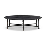 Cast aluminum shapes this statement outdoor coffee table. Each of the six legs features turned detailing, finished in a distressed bronze that highlights the subtle movement of the material. A design collaboration by Amber Lewis and Four Hands. This item has limited online distribution and may not be sold on websites without prior approval. Amethyst Home provides interior design, new home construction design consulting, vintage area rugs, and lighting in the Salt Lake City metro area.