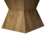 Featuring Leif Aged Natural Oak Veneer 60" Round Extension Dining Table by Four Hands at Amethyst Home. Inspired by European antiques, an extension dining table blends traditional and transitional design elements for a timeless look. A tapered, squared-off base supports a top that extends from a circle to an oval with a 20" leaf, accommodating up to 8 guests.O. Amethyst Home provides interior design, new home construction design consulting, vintage area rugs, and lighting in the Austin metro area.