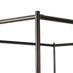 Featuring Leigh Palm Ecru Canopy Bed by Four Hands at Amethyst Home. Safari styling gets refreshed with modern-minded high-performance fabric. Leather straps secure decorative suspended headboard pillows. Box spring required. This bed is not compatible with an adjustable mattress.KingOverall Dimensions: 80.75"w x 84.75"d x 82.25"hWeight: 212.74 lbsQueenOverall . Amethyst Home provides interior design, new home construction design consulting, vintage area rugs, and lighting in the Miami metro area.