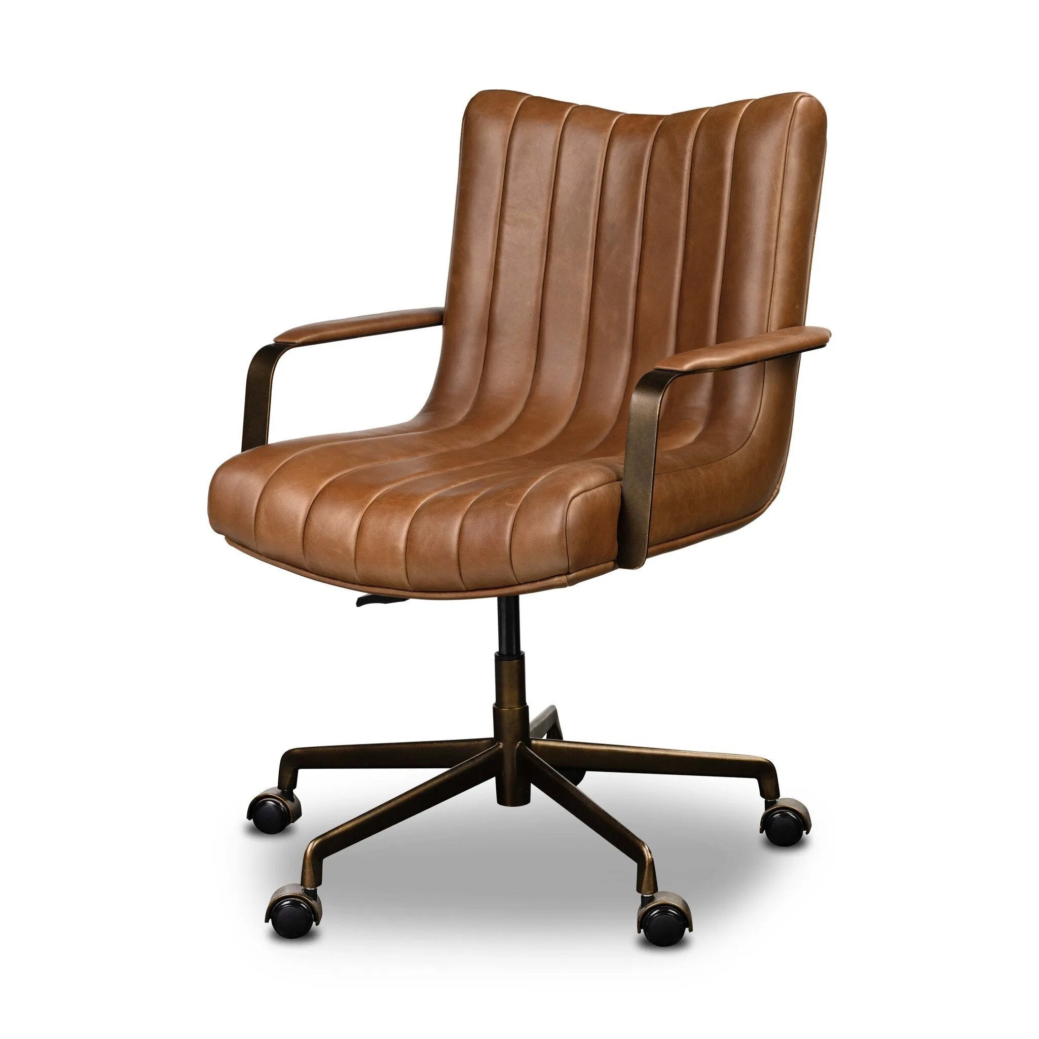 As lovers of wabi sabi design at Amethyst, we love the warm modern inspired Lemmy Desk Chair. This item pairs well with other brands such as Four Hands and is perfect for coastal homes Amethyst Home provides interior design, new home construction design consulting, vintage area rugs, and lighting in the Park City metro area.