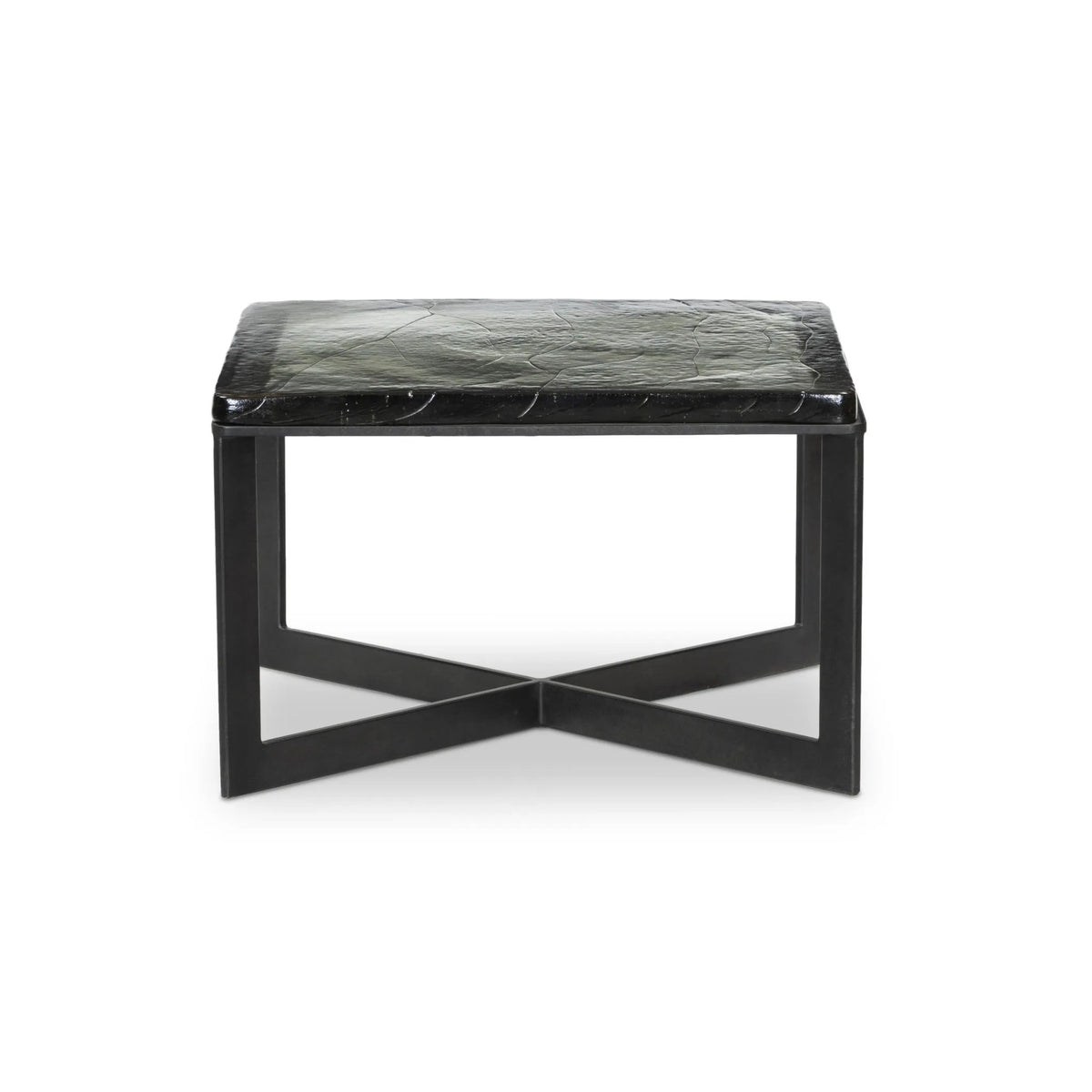 Lennie Clear Cast Glass Cast Glass Bunching Table | ready to ship!