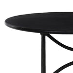 This outdoor dining table takes inspiration from French Art Deco design elements, with mirroring curves creating a sense of symmetry and fluid movement. Crafted from fully cast aluminum with a distressed bronze finish, complete with plenty of textural highs and lows to give the finish depth. Amethyst Home provides interior design, new home construction design consulting, vintage area rugs, and lighting in the Omaha metro area.