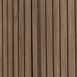 Made from rustic-finished oak with a plinth-style base, clean angles and linear reeding define this midcentury-spirited cabinet. Fully finished interior for a beautiful look inside and out. Designed in partnership with longtime Four Hands collaborator Thomas Bina and Brazilian designer Ronald Sasson. Amethyst Home provides interior design, new home construction design consulting, vintage area rugs, and lighting in the Tampa metro area.
