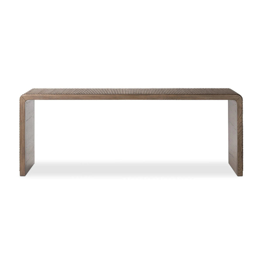 Leo Rustic Grey Console Table | shipping 07/21/2026