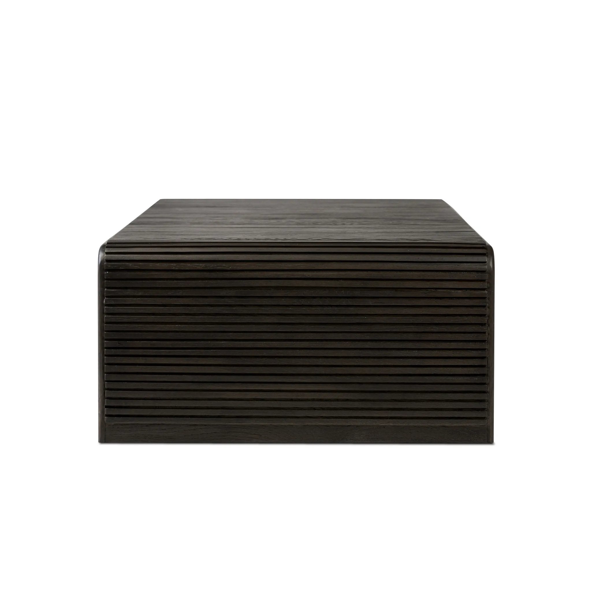 Featuring Leo Smoked Black Coffee Table by Four Hands at Amethyst Home. Overall Dimensions: 65.00"w x 27.50"d x 14.00"hWeight : 99.21 lbsMaterials: Solid Oak, Thick Oak Veneer, Engineered Hardwood. Amethyst Home provides interior design, new home construction design consulting, vintage area rugs, and lighting in the Kansas City metro area.