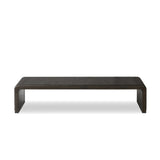 Featuring Leo Smoked Black Coffee Table by Four Hands at Amethyst Home. Overall Dimensions: 65.00"w x 27.50"d x 14.00"hWeight : 99.21 lbsMaterials: Solid Oak, Thick Oak Veneer, Engineered Hardwood. Amethyst Home provides interior design, new home construction design consulting, vintage area rugs, and lighting in the Laguna Beach metro area.