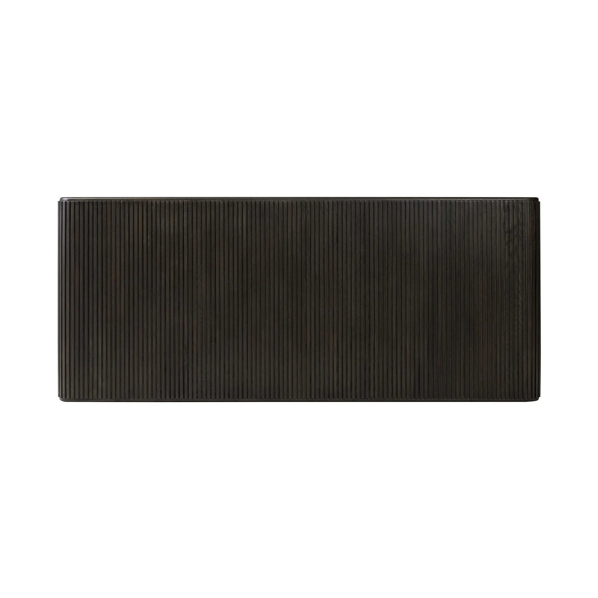 Featuring Leo Smoked Black Coffee Table by Four Hands at Amethyst Home. Overall Dimensions: 65.00"w x 27.50"d x 14.00"hWeight : 99.21 lbsMaterials: Solid Oak, Thick Oak Veneer, Engineered Hardwood. Amethyst Home provides interior design, new home construction design consulting, vintage area rugs, and lighting in the San Diego metro area.