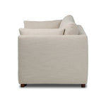 Featuring Lincoln Savoy Parchment Sleeper Sofa by Four Hands at Amethyst Home. This cleverly designed sleeper sofa hides a Queen-sized sleeping surface within its modern silhouette. With a simple roll-out and counterbalanced mechanism, it effortlessly transforms into a bed, making it a space-saving solution with hidden functionality. When unfolded, the cus. Amethyst Home provides interior design, new home construction design consulting, vintage area rugs, and lighting in the Alpharetta metro area.