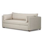 Featuring Lincoln Savoy Parchment Sleeper Sofa by Four Hands at Amethyst Home. This cleverly designed sleeper sofa hides a Queen-sized sleeping surface within its modern silhouette. With a simple roll-out and counterbalanced mechanism, it effortlessly transforms into a bed, making it a space-saving solution with hidden functionality. When unfolded, the cush. Amethyst Home provides interior design, new home construction design consulting, vintage area rugs, and lighting in the Charlotte metro area.