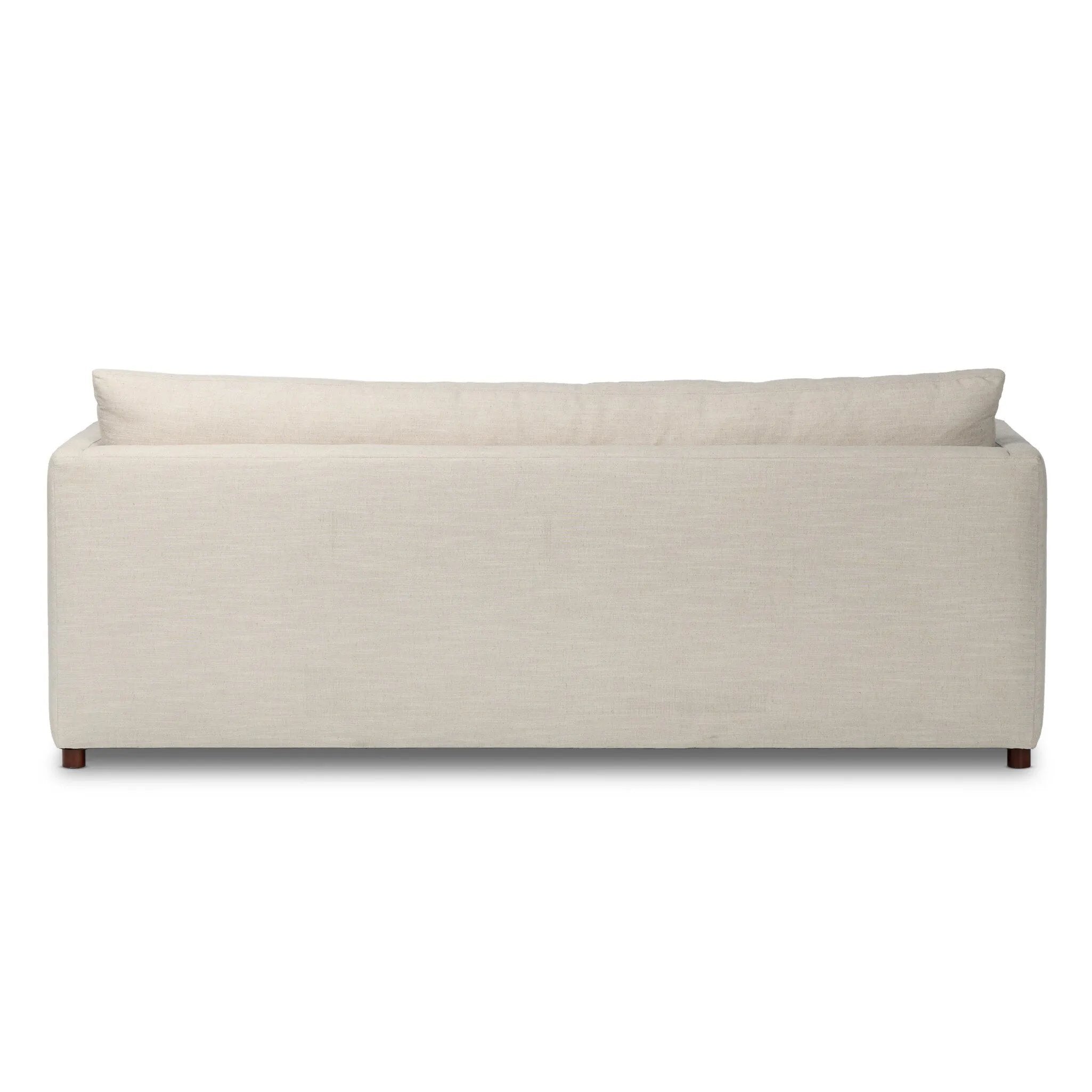 Featuring Lincoln Savoy Parchment Sleeper Sofa by Four Hands at Amethyst Home. This cleverly designed sleeper sofa hides a Queen-sized sleeping surface within its modern silhouette. With a simple roll-out and counterbalanced mechanism, it effortlessly transforms into a bed, making it a space-saving solution with hidden functionality. When unfolded, the cushion. Amethyst Home provides interior design, new home construction design consulting, vintage area rugs, and lighting in the Dallas metro area.