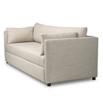 Featuring Lincoln Savoy Parchment Sleeper Sofa by Four Hands at Amethyst Home. This cleverly designed sleeper sofa hides a Queen-sized sleeping surface within its modern silhouette. With a simple roll-out and counterbalanced mechanism, it effortlessly transforms into a bed, making it a space-saving solution with hidden functionality. When unfolded, the cush. Amethyst Home provides interior design, new home construction design consulting, vintage area rugs, and lighting in the Park City metro area.