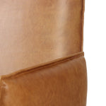Wrapped in buttery-soft tan top-grain leather, this structured, high-back chair is designed for comfort and style. Stainless steel casters and a 360-degree swivel for ease in the modern workspace Amethyst Home provides interior design, new home construction design consulting, vintage area rugs, and lighting in the Los Angeles metro area.