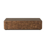 Thick oak veneer and dark paper fiber pair to shape a softened rectangle coffee table, with beautiful natural movement on the sides.As enthusiasts of natural style at Amethyst, we love the designer inspired Lola Coffee Table - Chestnut Oak Veneer. This item pairs well with other brands such as Surya and is perfect for loft homes Amethyst Home provides interior design, new home construction design consulting, vintage area rugs, and lighting in the Kansas City metro area.