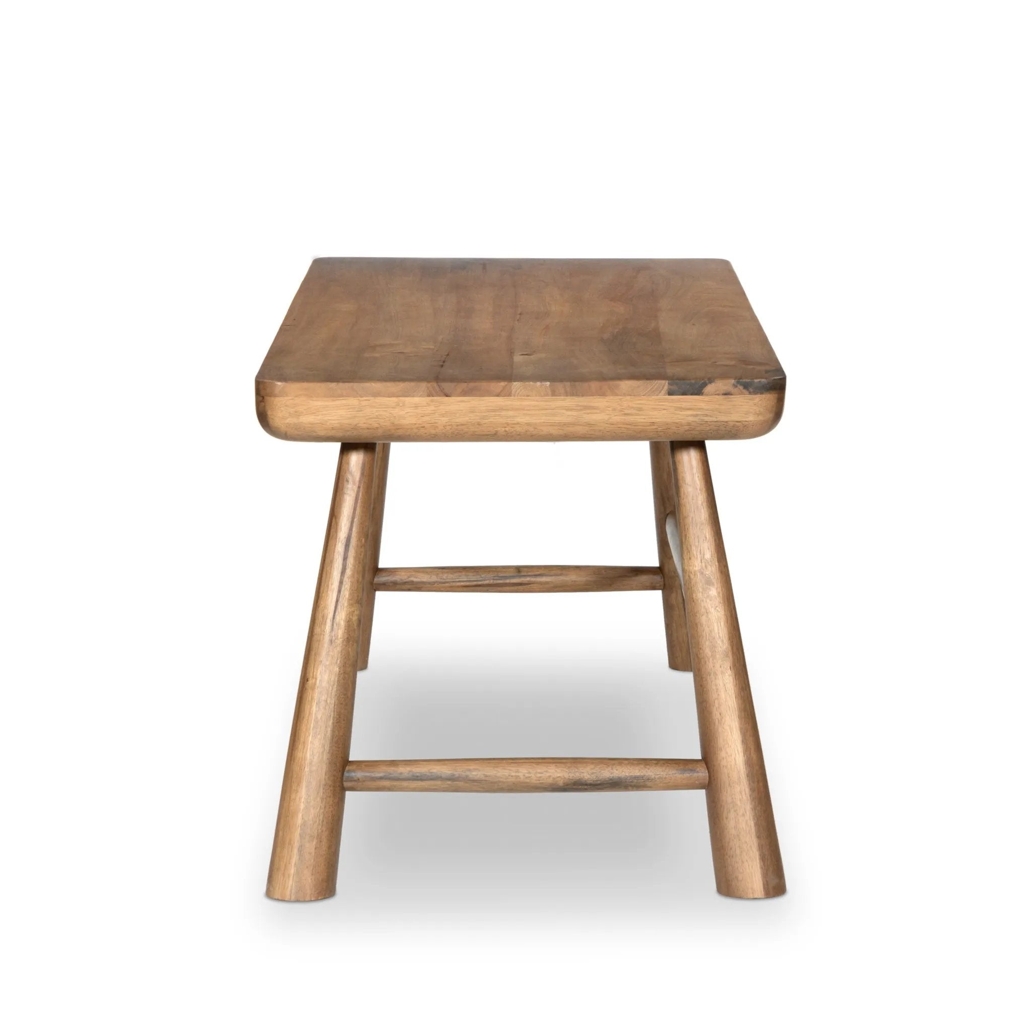 Featuring Lorik Caramel Rubberwood Desk by Four Hands at Amethyst Home. Wabi Sabi-inspired and designed with a clean, bold shape. This rustic desk features a modernized shape crafted from caramel-finished wood. Designed with cylindrical legs that are both angled and tapered for added movement. Built-in, hidden pencil drawers keep the focus on the natural graini. Amethyst Home provides interior design, new home construction design consulting, vintage area rugs, and lighting in the Miami metro area.