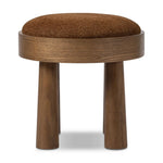 A simple, charming stool with an oak wood veneer finish and upholstered seat. Tapered legs add subtle character.As fans of luxe design at Amethyst, we love the designer inspired Louise Accent Stool - Crypton Wayfarer Sienna. This item pairs well with other brands such as Visual Comfort and is perfect for wabi sabi homes Amethyst Home provides interior design, new home construction design consulting, vintage area rugs, and lighting in the Houston metro area.