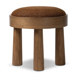 A simple, charming stool with an oak wood veneer finish and upholstered seat. Tapered legs add subtle character.As fans of luxe design at Amethyst, we love the designer inspired Louise Accent Stool - Crypton Wayfarer Sienna. This item pairs well with other brands such as Visual Comfort and is perfect for wabi sabi homes Amethyst Home provides interior design, new home construction design consulting, vintage area rugs, and lighting in the Newport Beach metro area.