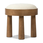 A simple, charming stool with an oak wood veneer finish and upholstered seat. Tapered legs add subtle character.As enthusiasts of natural design at Amethyst, we love the designer inspired Louise Accent Stool - Nomad Snow - Crypton Nomad Snow. This item pairs well with other brands such as Verellen and is perfect for modern homes Amethyst Home provides interior design, new home construction design consulting, vintage area rugs, and lighting in the Boston metro area.