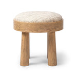 A simple, charming stool with natural oak wood veneer finish and textured neutral fabric seat. Tapered legs add subtle character.As enthusiasts of organic modern design at Amethyst, we love the nature inspired Louise Accent Stool - Ostend Natural. This item pairs well with other brands such as Visual Comfort and is perfect for loft homes Amethyst Home provides interior design, new home construction design consulting, vintage area rugs, and lighting in the Alpharetta metro area.