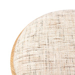 A simple, charming stool with natural oak wood veneer finish and textured neutral fabric seat. Tapered legs add subtle character.As enthusiasts of organic modern design at Amethyst, we love the nature inspired Louise Accent Stool - Ostend Natural. This item pairs well with other brands such as Visual Comfort and is perfect for loft homes Amethyst Home provides interior design, new home construction design consulting, vintage area rugs, and lighting in the Park City metro area.