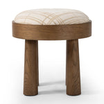 A simple, charming stool with natural oak wood veneer finish and a seat upholstered in a traditional ivory fabric with a classic box pattern. Tapered legs add subtle character.As lovers of clean design at Amethyst, we love the optimistic inspired Louise Accent Stool - Sheffield Ivory. Amethyst Home provides interior design, new home construction design consulting, vintage area rugs, and lighting in the Miami metro area.