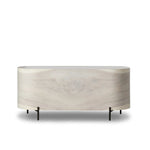 Featuring Lunas Bleached Guanacaste Executive Desk by Four Hands at Amethyst Home. With soft, fluid shaping, bleached Guanacaste forms a sculpted silhouette, with natural high and lows. Dual push-latch doors and interior shelving offer ample storage space. A fully finished front and back offer the option for float styling within a room.Overall Dimensions: 7. Amethyst Home provides interior design, new home construction design consulting, vintage area rugs, and lighting in the Park City metro area.