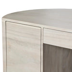 Featuring Lunas Bleached Guanacaste Executive Desk by Four Hands at Amethyst Home. With soft, fluid shaping, bleached Guanacaste forms a sculpted silhouette, with natural high and lows. Dual push-latch doors and interior shelving offer ample storage space. A fully finished front and back offer the option for float styling within a room.Overall Dimension. Amethyst Home provides interior design, new home construction design consulting, vintage area rugs, and lighting in the Winter Garden metro area.
