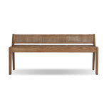 A fresh take on late designer Pierre Jeanneret's iconic seating styles. Our design updates the classic look with a coastal feel, pairing woven cane seating with toasted sungkai frame.As lovers of clean design at Amethyst, we love the nature inspired Lutz Accent Bench - Toasted Sungkai. Amethyst Home provides interior design, new home construction design consulting, vintage area rugs, and lighting in the Laguna Beach metro area.