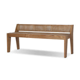 A fresh take on late designer Pierre Jeanneret's iconic seating styles. Our design updates the classic look with a coastal feel, pairing woven cane seating with toasted sungkai frame.As lovers of clean design at Amethyst, we love the nature inspired Lutz Accent Bench - Toasted Sungkai. Amethyst Home provides interior design, new home construction design consulting, vintage area rugs, and lighting in the Washington metro area.