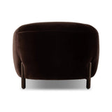 This updated take on the traditional tub chair pairs rich black top-grain leather with solid ash to shape a sculpted seat with exaggerated depth. Amethyst Home provides interior design, new home construction design consulting, vintage area rugs, and lighting in the Alpharetta metro area.