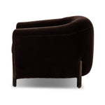 This updated take on the traditional tub chair pairs rich black top-grain leather with solid ash to shape a sculpted seat with exaggerated depth. Amethyst Home provides interior design, new home construction design consulting, vintage area rugs, and lighting in the Austin metro area.