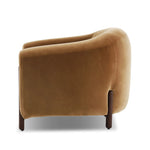 A fresh take on the traditional tub chair, with exaggerated depth for drama and comfort. Solid wood legs intersect upholstery for clean contrast and scale. This item has limited online distribution and may not be sold on websites without prior approval Amethyst Home provides interior design, new home construction design consulting, vintage area rugs, and lighting in the Scottsdale metro area.