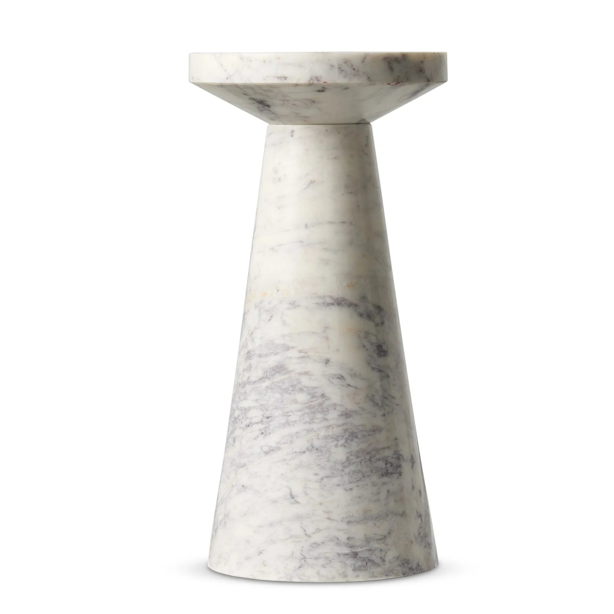 Featuring Mabel Veined White Marble Nesting End Table by Four Hands at Amethyst Home. Beautifully veined white marble brings a timeless, polished look to a versatile end table.ShortOverall Dimensions: 10.00"w x 10.00"d x 20.50"hWeight: 79.32 lbsTallOverall Dimensions: 8.00"w x 8.00"d x 23.00"hWeight: 52.16 lbsMaterials: Solid Marble. Amethyst Home provides interior design, new home construction design consulting, vintage area rugs, and lighting in the Park City metro area.