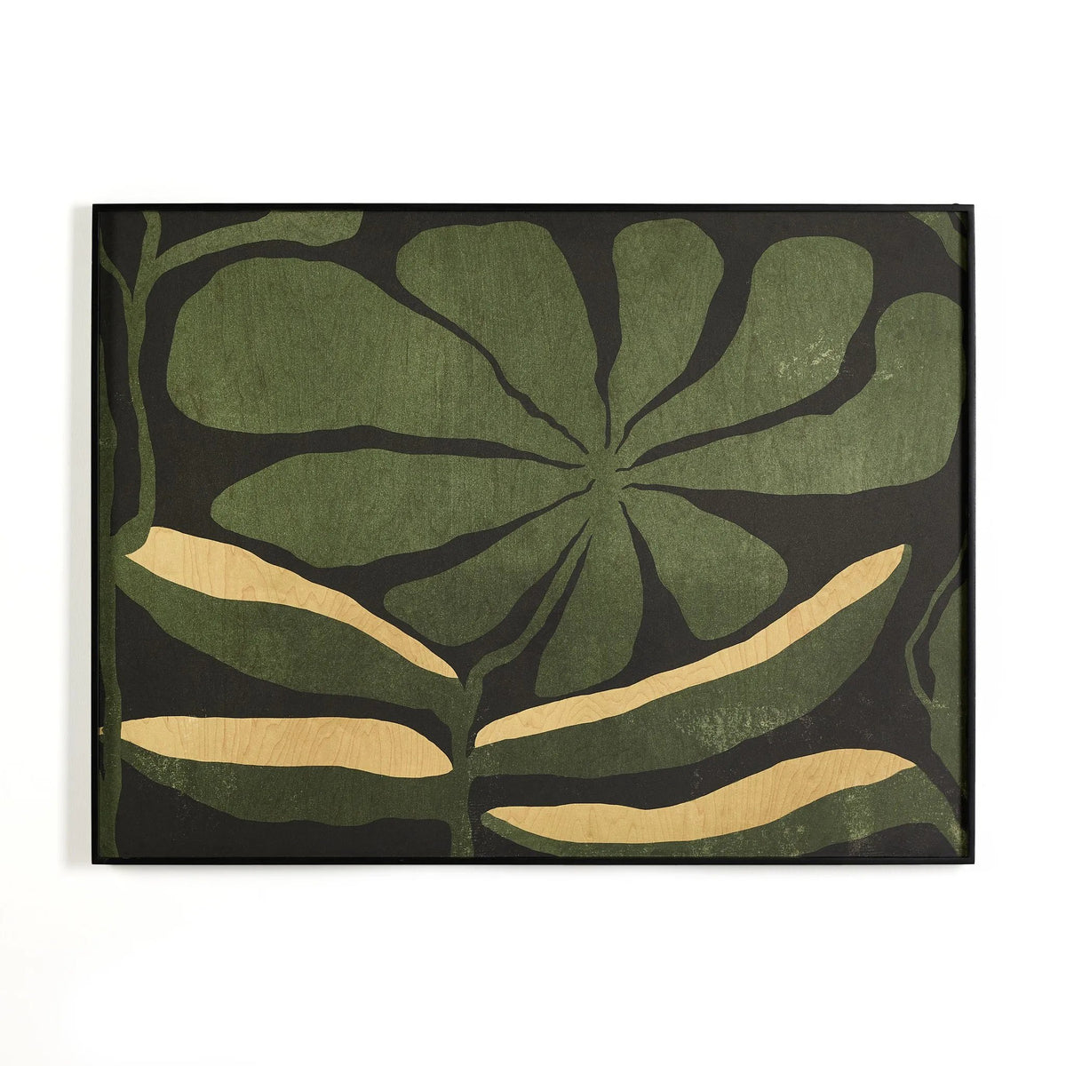 Macro Black Maple Floater Floral by Coup D'esprit
