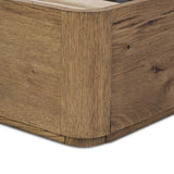 Featuring Maeve Laken Taupe Bed by Four Hands at Amethyst Home. Clean lines meet contoured curves for a timeless bedroom look. A petal-shaped shelter overlaps side rails for a unique,  comforting silhouette. Fully upholstered in a versatile taupe that complements a wide range of color palettes, all grounded by a rich oak base. Overall Dimensions: Queen:
7. Amethyst Home provides interior design, new home construction design consulting, vintage area rugs, and lighting in the Los Angeles metro area.