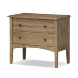 Featuring Maggie Aged Smoked Oak Resawn Nightstand by Four Hands at Amethyst Home. A cleanly shaped six-drawer dresser is crafted from aged smoked oak, highlighting the wood?s natural grain. Roomy drawers offer plenty of space for bedroom storage, while the slim, tapered legs give the piece a subtle lift, creating a grounded look.Overall Dimensions: 30.0. Amethyst Home provides interior design, new home construction design consulting, vintage area rugs, and lighting in the Laguna Beach metro area.