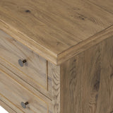 Featuring Maggie Aged Smoked Oak Resawn Nightstand by Four Hands at Amethyst Home. A cleanly shaped six-drawer dresser is crafted from aged smoked oak, highlighting the wood?s natural grain. Roomy drawers offer plenty of space for bedroom storage, while the slim, tapered legs give the piece a subtle lift, creating a grounded look.Overall Dimensions: 30.00"w x 1. Amethyst Home provides interior design, new home construction design consulting, vintage area rugs, and lighting in the Omaha metro area.