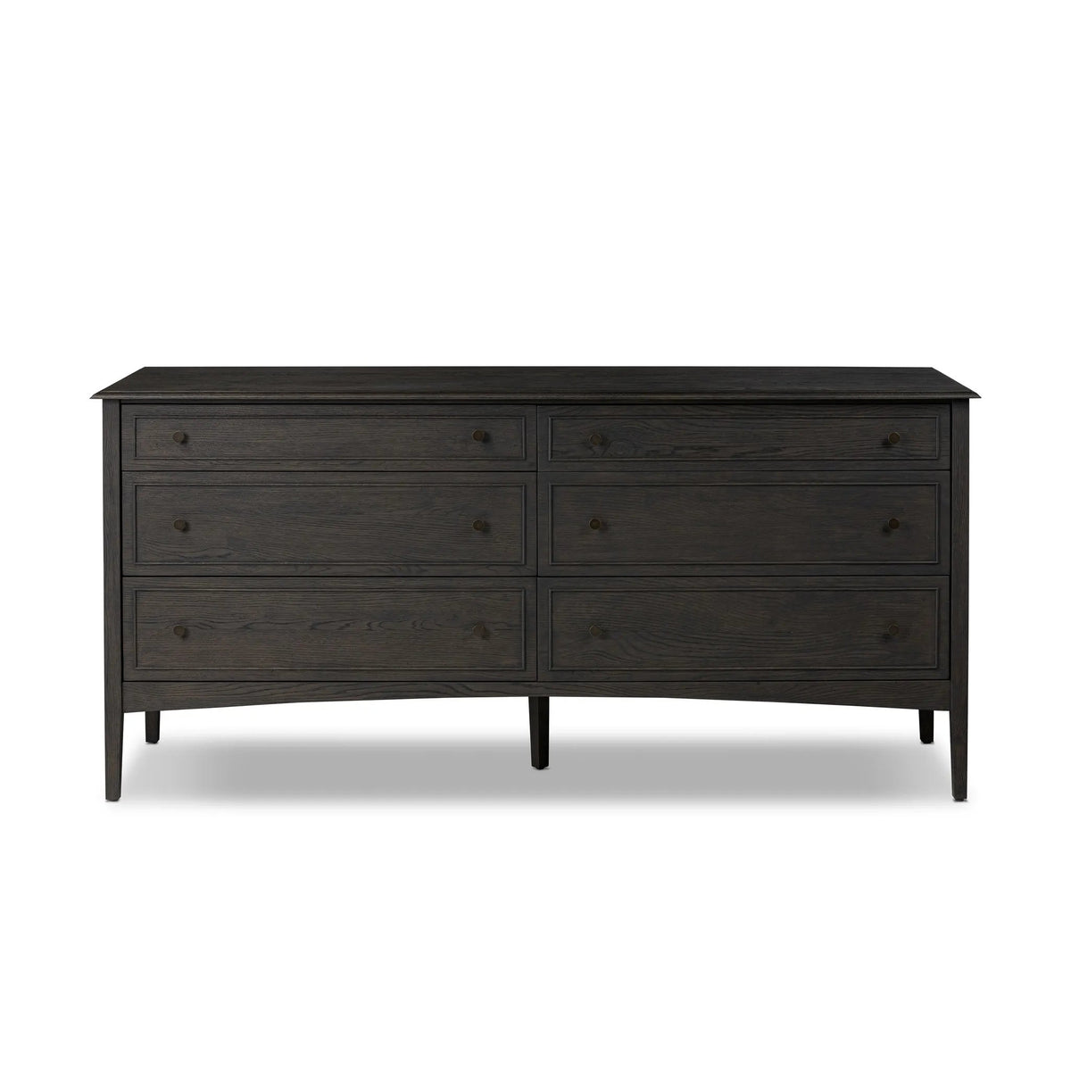 Maggie Smoked Black Oak 6 Drawer Dresser | ready to ship!