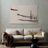 Inspired by nature, society and day-to-day life, Bangalore-based artist Santhosh CH's original piece is printed on a maple panel and framed as a wood box for a gallery-quality look. Graining and texture from the backer show through slightly for a unique look on each piece. If not currently in stock, this piece ships within three weeks. Amethyst Home provides interior design, new home construction design consulting, vintage area rugs, and lighting in the Portland metro area.