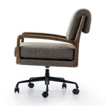 Featuring Maguire Gibson Mink Desk Chair by Four Hands at Amethyst Home. Foldover back detailing brings a sense of softness to a comfort-driven desk chair upholstered in high-performance fabric. Height adjustable with a 360-degree swivel.Overall Dimensions: 22.25"w x 28.50"d x 33.50"hWeight : 37.48 lbsMaterials: 97% Polyester, 3% Acrylic, Aluminum, Solid Pa. Amethyst Home provides interior design, new home construction design consulting, vintage area rugs, and lighting in the Park City metro area.