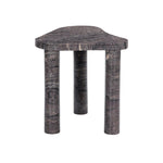 The classic atomic table of the 1950s, refreshed with modern materials. Finished in a deep plum, solid marble shapes an organic boomerang-style tabletop, working a subtle color pop into any room. Column legs add a luxe look reminiscent of Italian modernism. Amethyst Home provides interior design, new home construction design consulting, vintage area rugs, and lighting in the Omaha metro area.