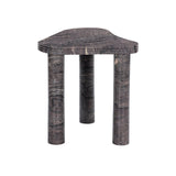 The classic atomic table of the 1950s, refreshed with modern materials. Finished in a deep plum, solid marble shapes an organic boomerang-style tabletop, working a subtle color pop into any room. Column legs add a luxe look reminiscent of Italian modernism. Amethyst Home provides interior design, new home construction design consulting, vintage area rugs, and lighting in the Omaha metro area.
