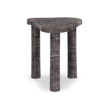 The classic atomic table of the 1950s, refreshed with modern materials. Finished in a deep plum, solid marble shapes an organic boomerang-style tabletop, working a subtle color pop into any room. Column legs add a luxe look reminiscent of Italian modernism. Amethyst Home provides interior design, new home construction design consulting, vintage area rugs, and lighting in the Seattle metro area.
